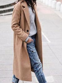 Women's Timeless Camel Long Wool Coat
