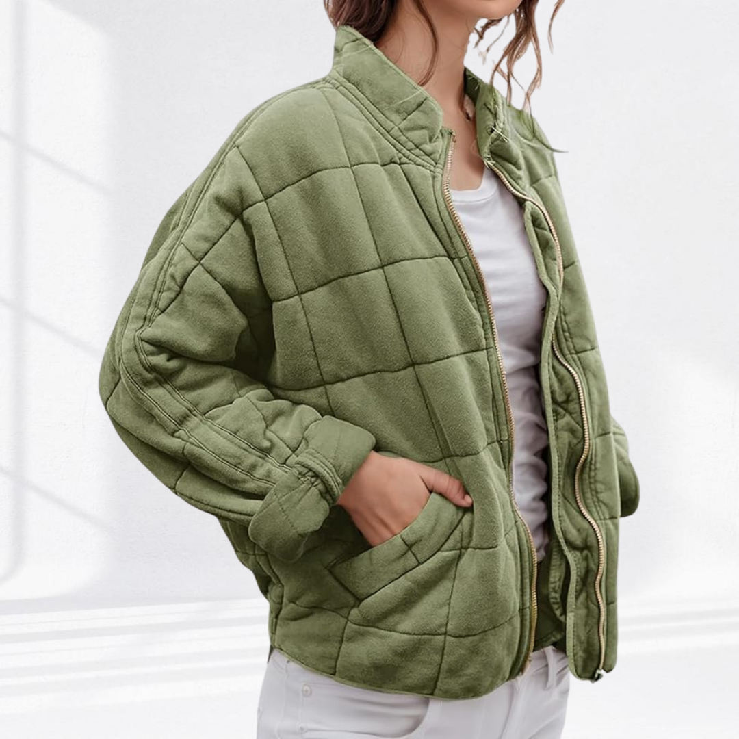Women's Refined Bomber Puffer Jacket