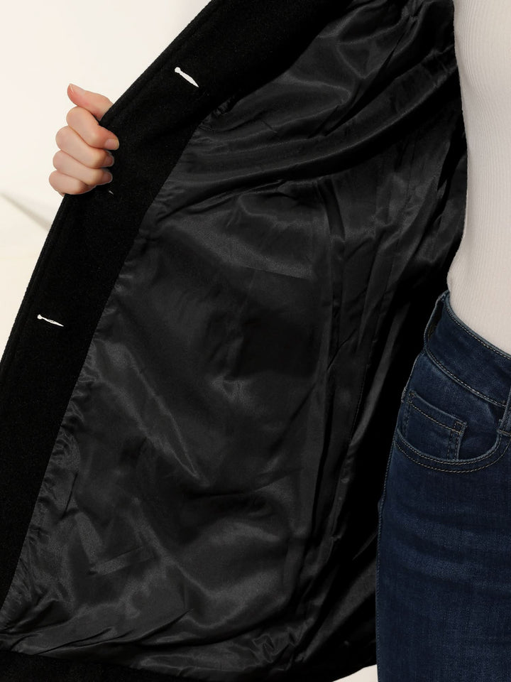 Women's Flattering Button-Front Trench Coat