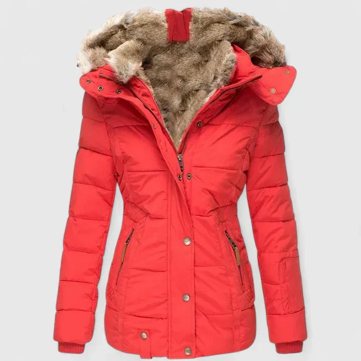 Women's Cosy Faux Fur Hood Winter Coat