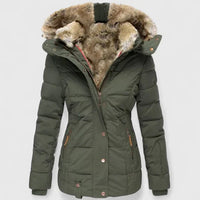Women's Cosy Faux Fur Hood Winter Coat