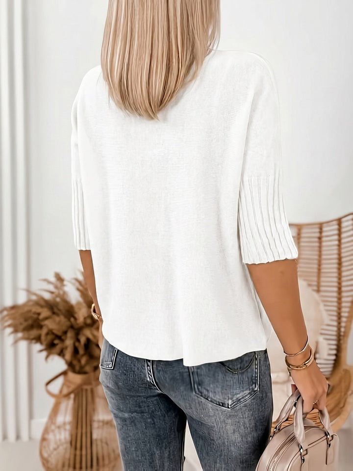Women's Cozy Ribbed Knit Turtleneck Oversized Sweater