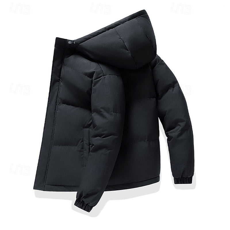 Men's Warm Insulated Hooded Puffer Jacket