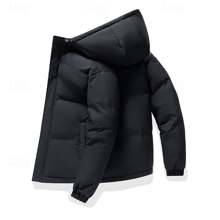 Men's Warm Insulated Hooded Puffer Jacket