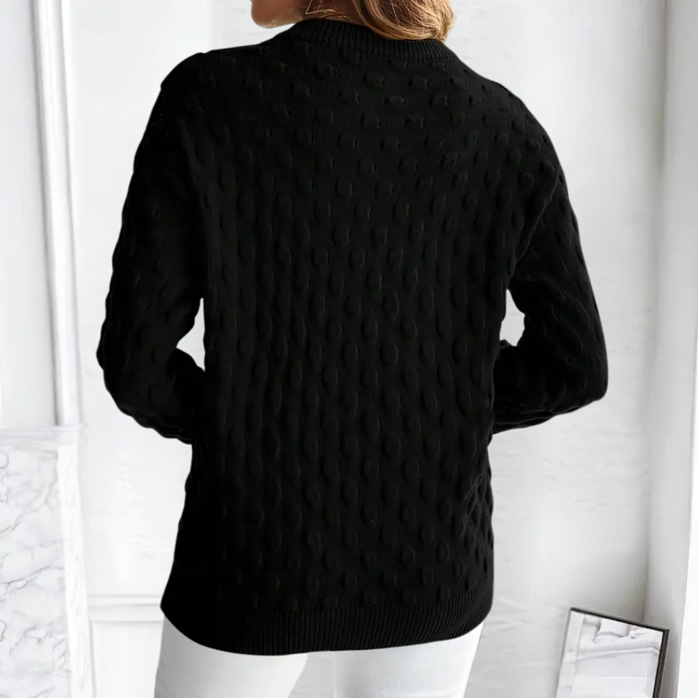 Women's Versatile Cashmere Cable Knit Crewneck Sweater