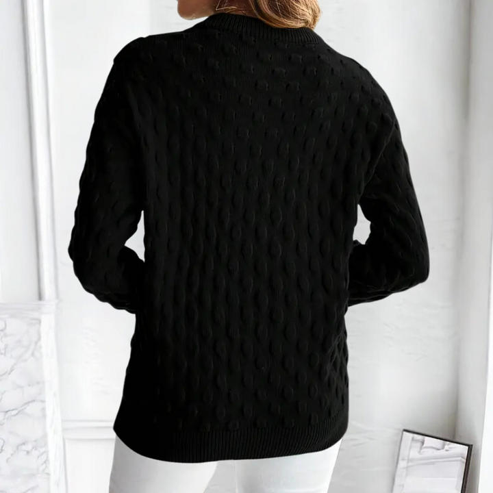 Women's Versatile Cashmere Cable Knit Crewneck Sweater