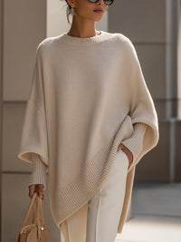 Women's Lightweight Ribbed Mock Neck Knit Sweater