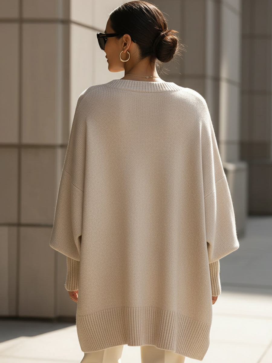 Women's Lightweight Ribbed Mock Neck Knit Sweater