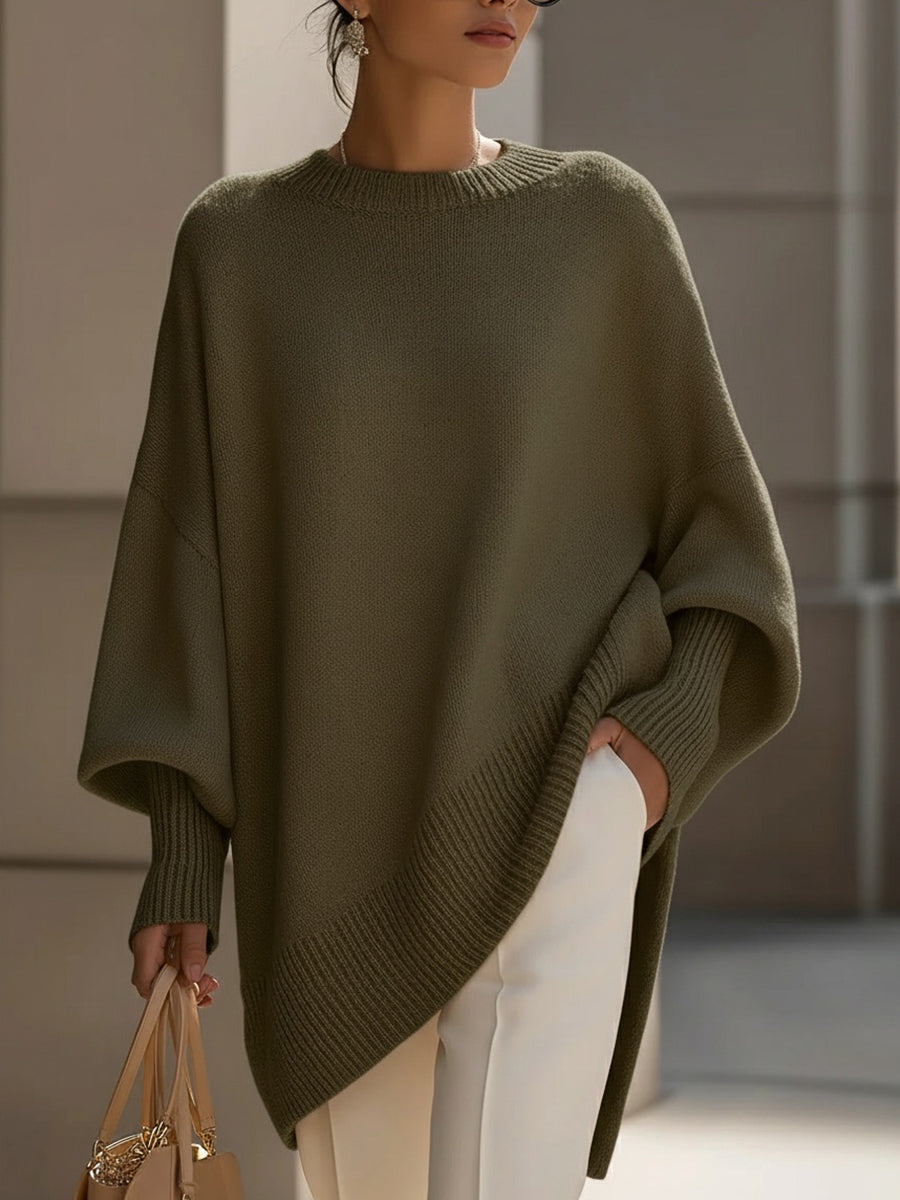 Women's Lightweight Ribbed Mock Neck Knit Sweater