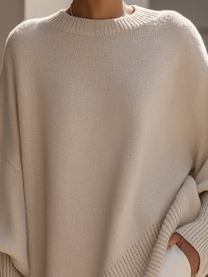Women's Lightweight Ribbed Mock Neck Knit Sweater
