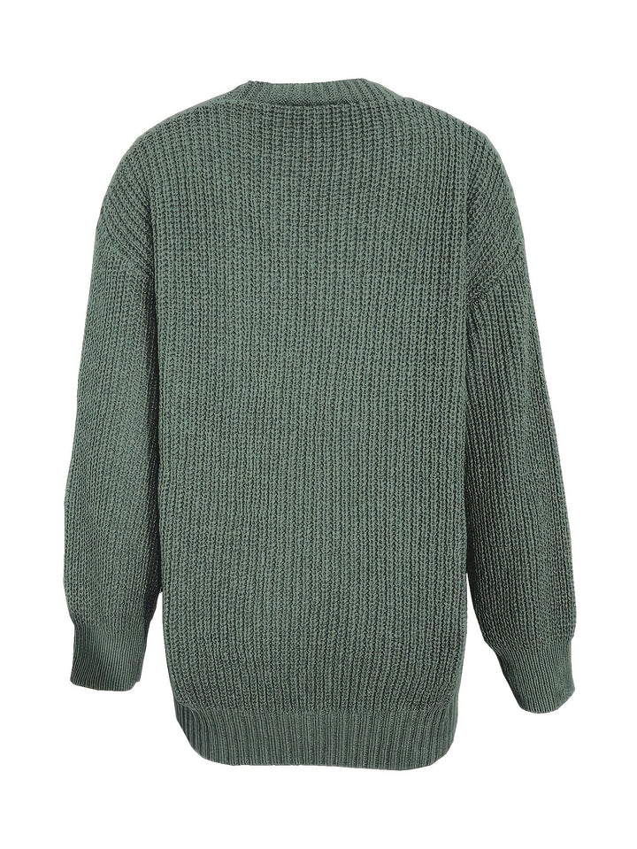 Women's Beautiful Chunky Knit Cardigan with Buttons