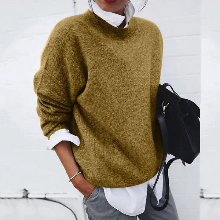 Women's Classic Crewneck Knit Sweater