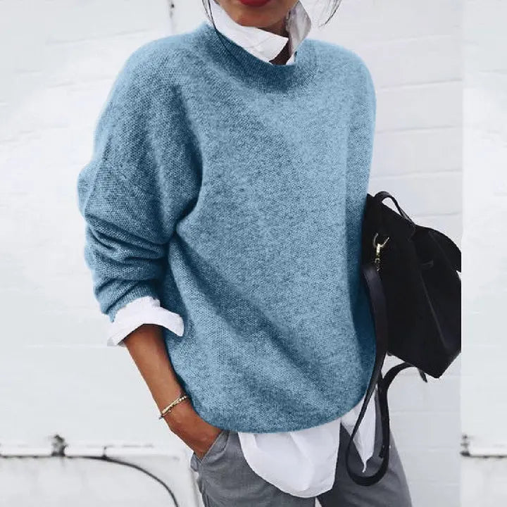 Women's Classic Crewneck Knit Sweater