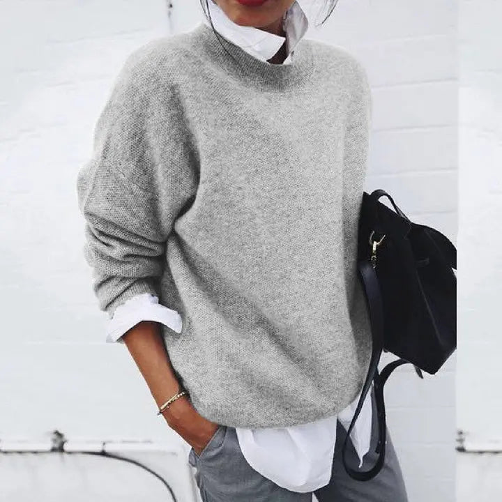Women's Classic Crewneck Knit Sweater