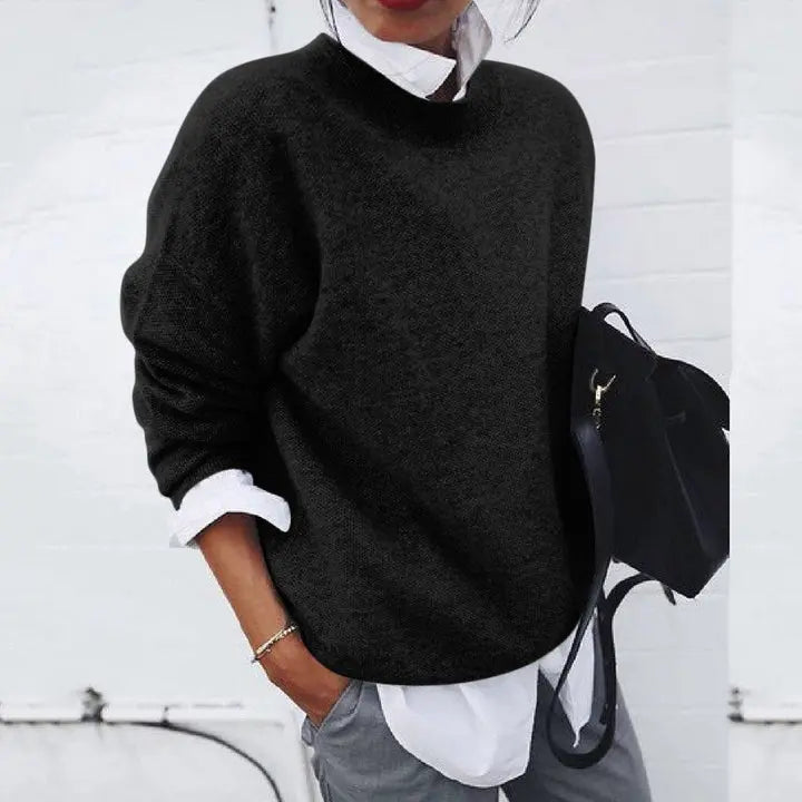 Women's Classic Crewneck Knit Sweater
