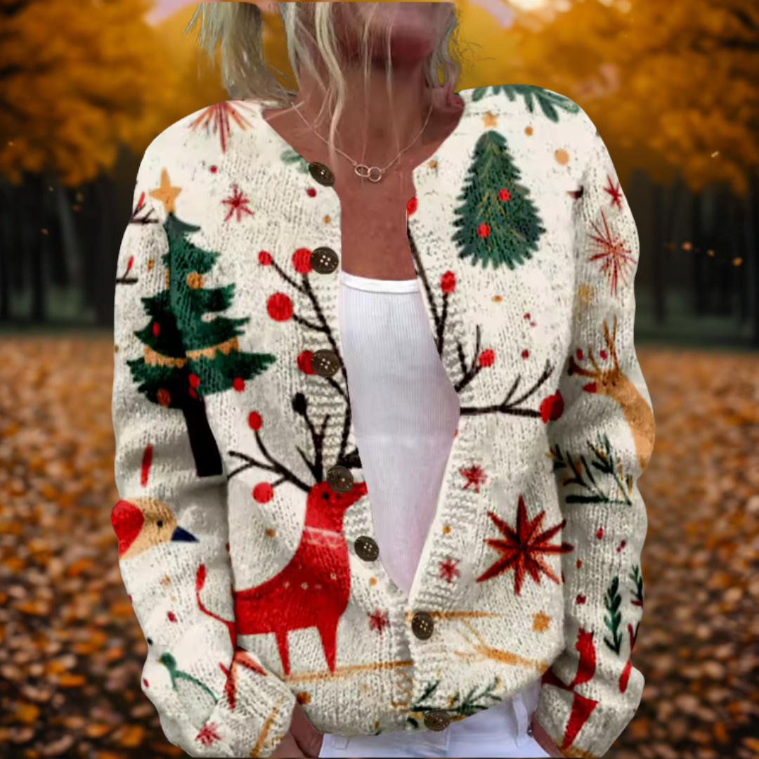 Women's Breathable Button Up Knit Cardigan