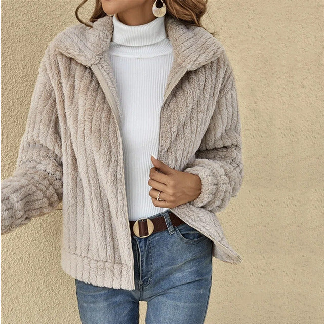 Women's Cosy Teddy Fleece Jacket