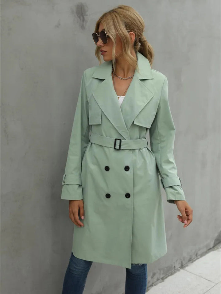 Women's Classic Double Breasted Trench Coat