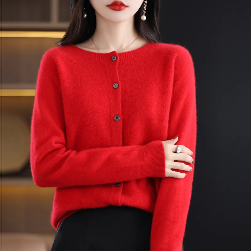 Women's Cosy Long Wool Cardigan
