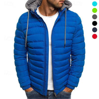 Men's Contemporary Hooded Quilted Puffer Jacket