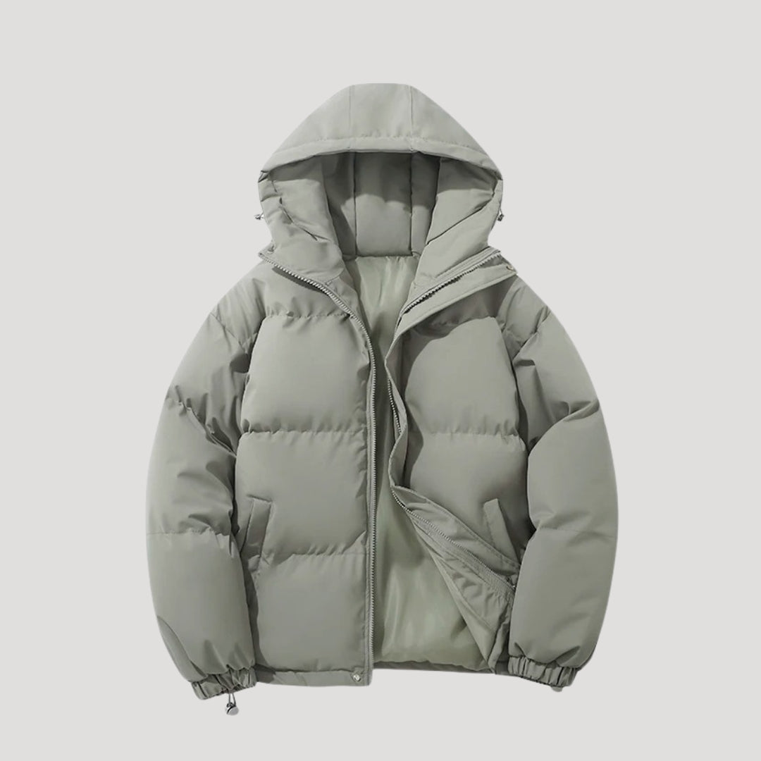 Women's Beautiful Cropped Quilted Hooded Puffer Jacket