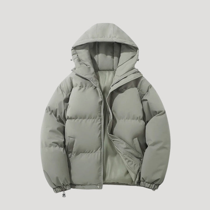Women's Beautiful Cropped Quilted Hooded Puffer Jacket
