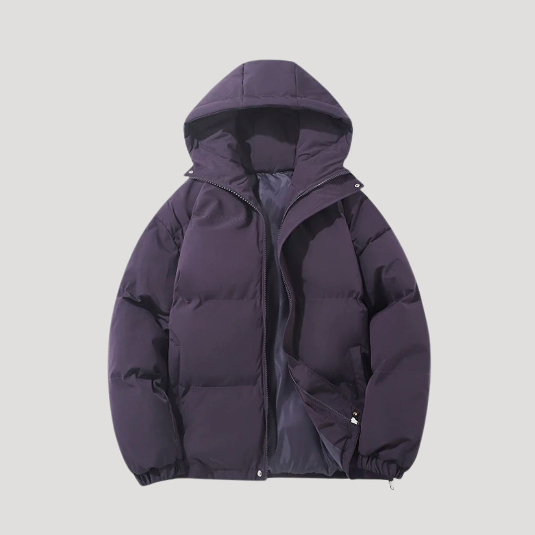 Women's Beautiful Cropped Quilted Hooded Puffer Jacket