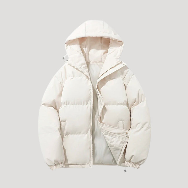 Women's Beautiful Cropped Quilted Hooded Puffer Jacket