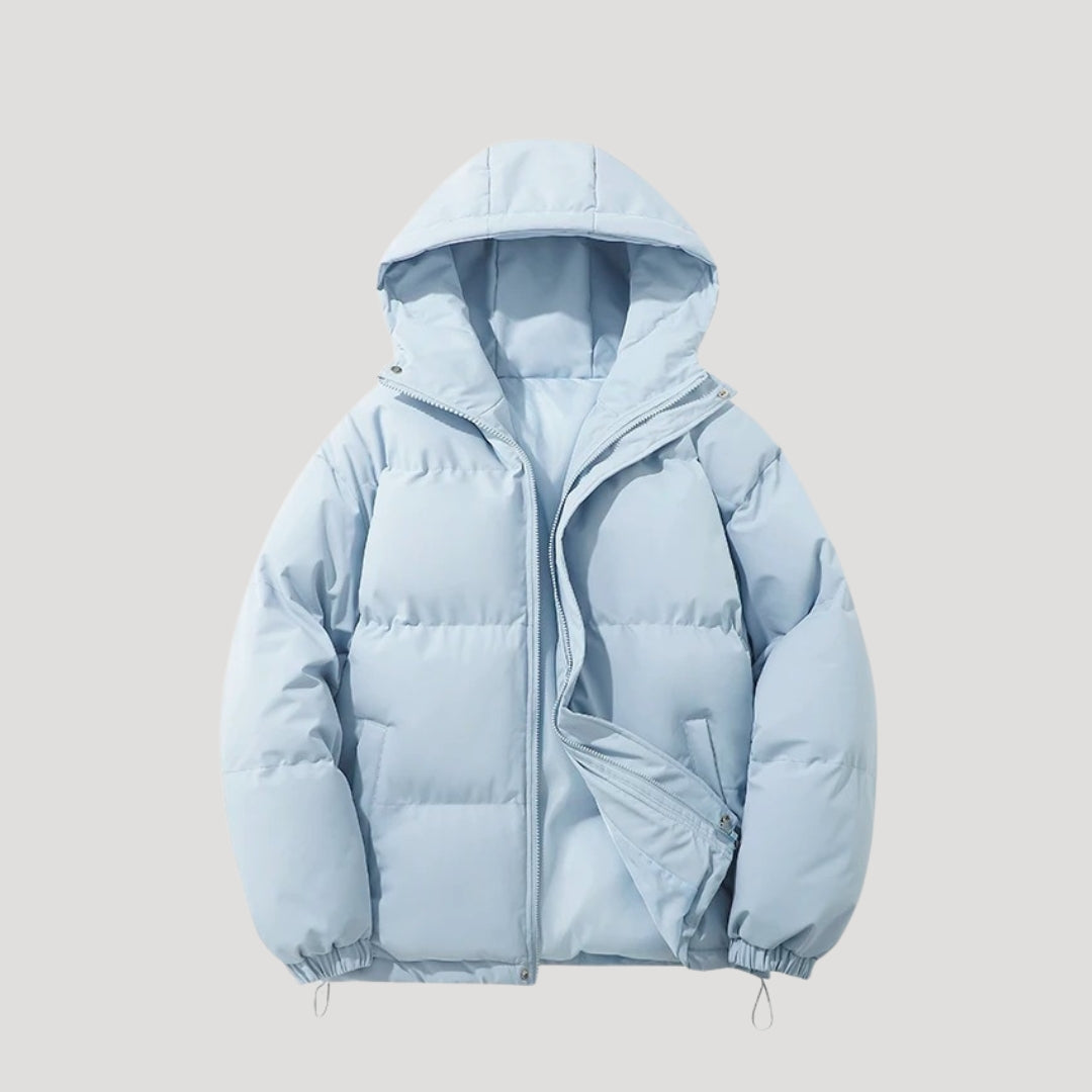 Women's Beautiful Cropped Quilted Hooded Puffer Jacket