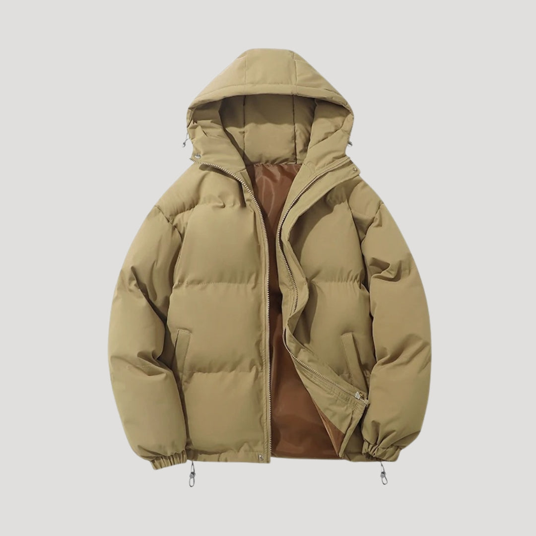 Women's Beautiful Cropped Quilted Hooded Puffer Jacket