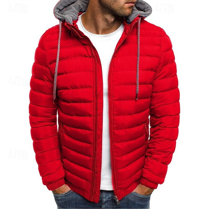Men's Contemporary Hooded Quilted Puffer Jacket