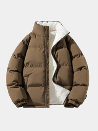 Men's Warm Quilted Mock Neck Puffer Jacket