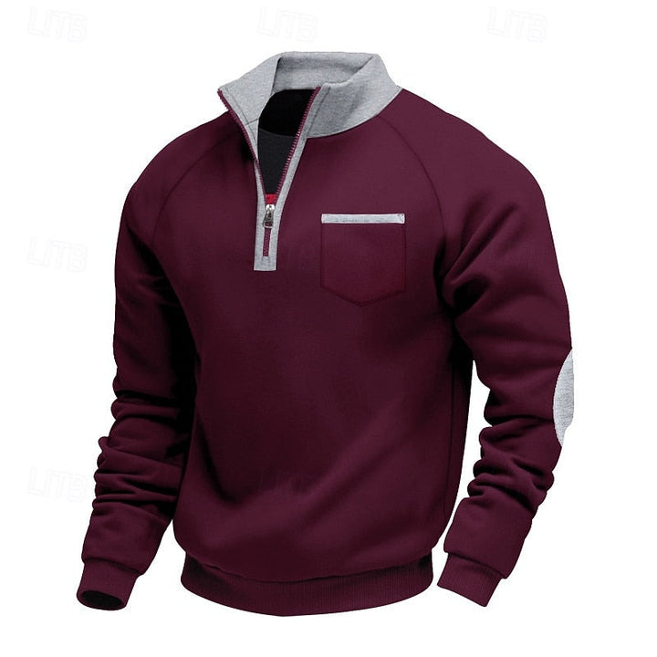 Men's Cosy Fleece Quarter Zip Pullover