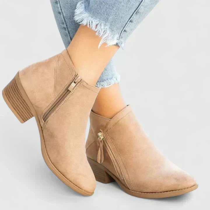 Women's Gorgeous Suede Heeled Ankle Boots