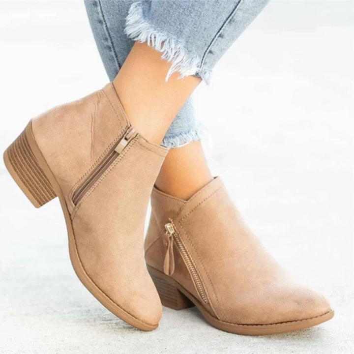 Women's Gorgeous Suede Heeled Ankle Boots
