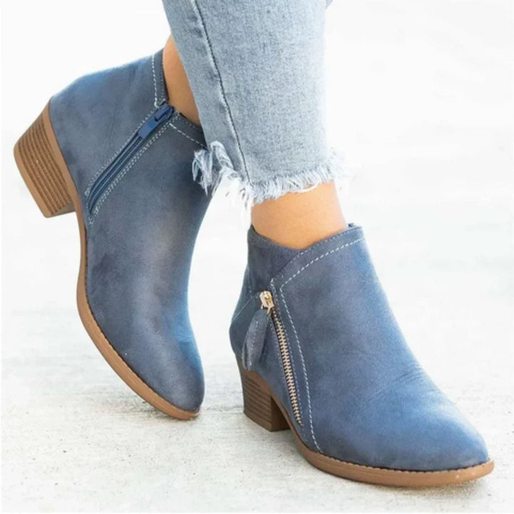 Women's Gorgeous Suede Heeled Ankle Boots