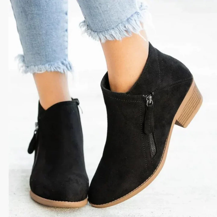 Women's Gorgeous Suede Heeled Ankle Boots