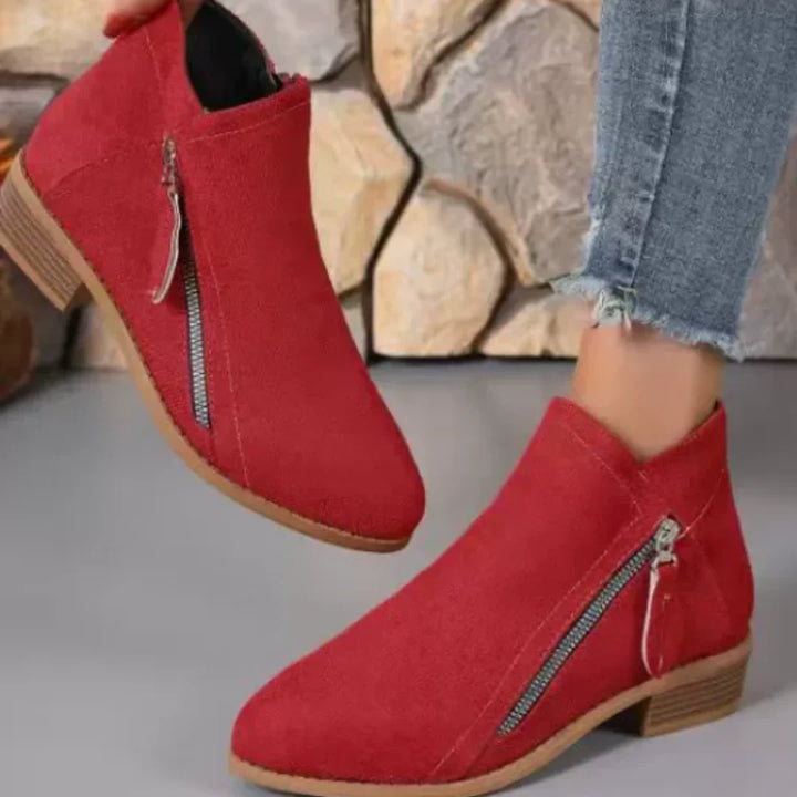 Women's Gorgeous Suede Heeled Ankle Boots