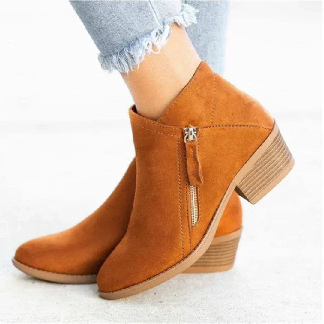 Women's Gorgeous Suede Heeled Ankle Boots