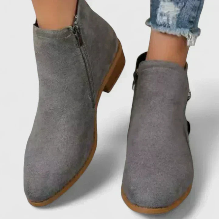 Women's Gorgeous Suede Heeled Ankle Boots