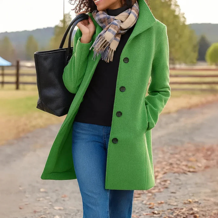 Women's Elegant Camel Long Coat