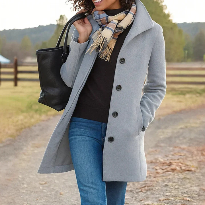 Women's Elegant Camel Long Coat