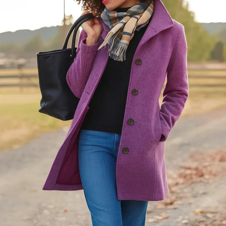 Women's Elegant Camel Long Coat