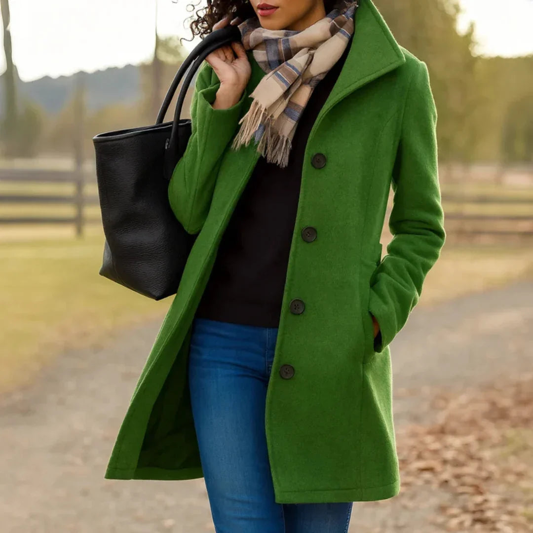 Women's Elegant Camel Long Coat