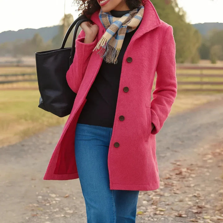 Women's Elegant Camel Long Coat