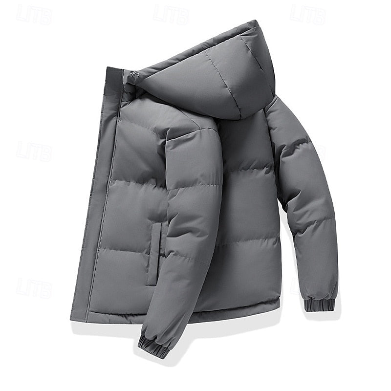 Men's Warm Insulated Hooded Puffer Jacket