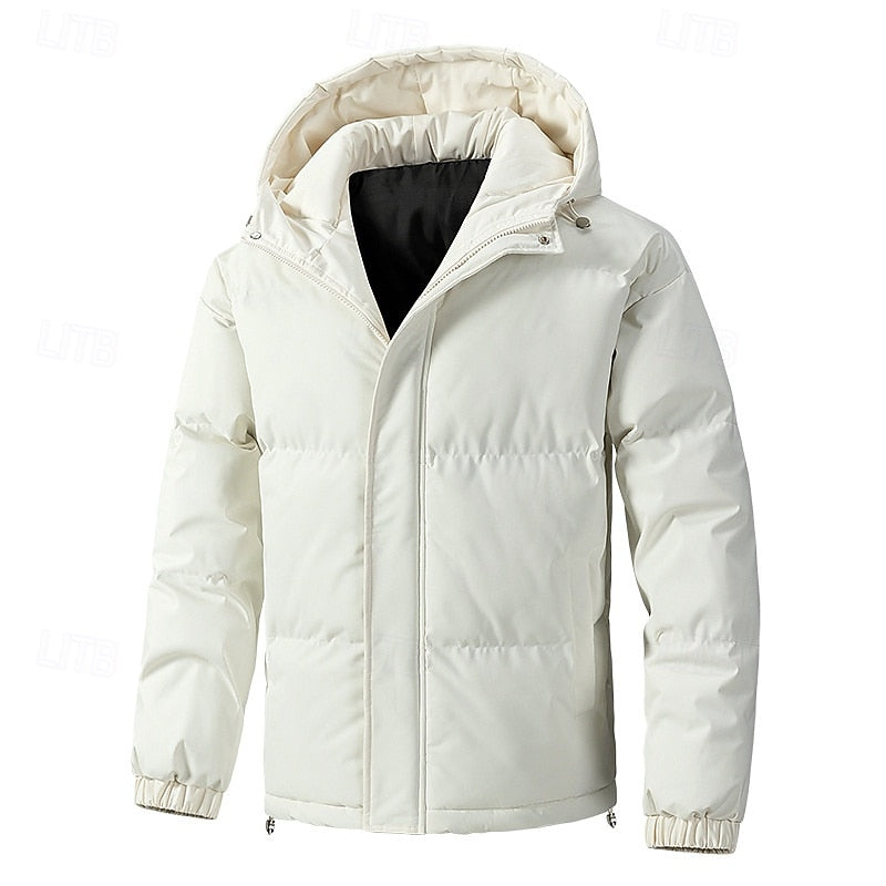 Men's Warm Insulated Hooded Puffer Jacket