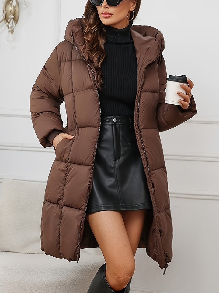 Women's Stylish Oversized Quilted Hooded Puffer Jacket