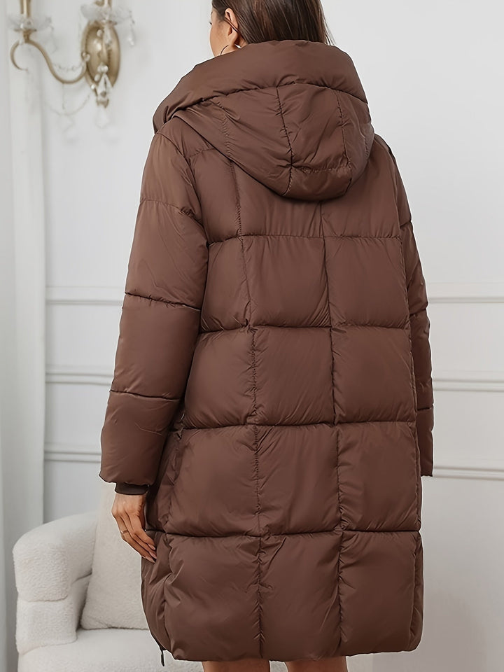 Women's Stylish Oversized Quilted Hooded Puffer Jacket
