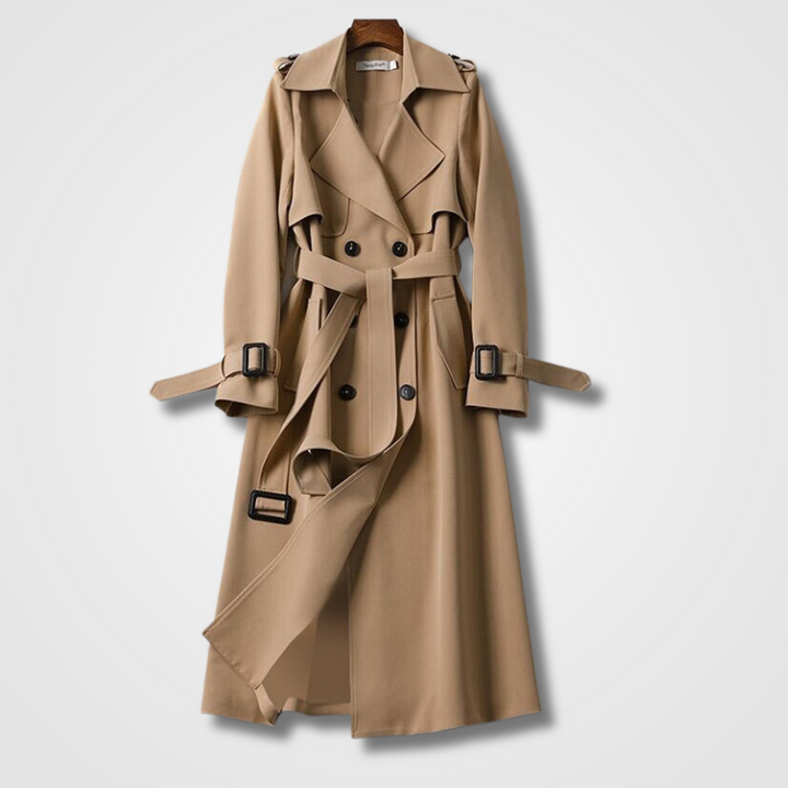 Women's Classic Double-Breasted Trench Coat